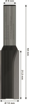 Bosch Nutfräser 8mm D1 12mm   2608628374 