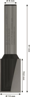 Bosch Nutfräser 8mm D1 13mm   2608628386 