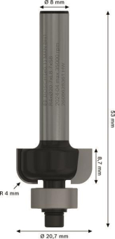 Bosch Profilfräser E 8mm R1   2608628361 
