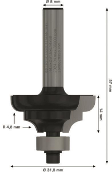 Bosch Profilfräser C 8mm R1   2608628396 