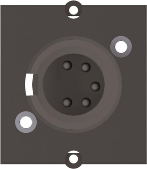 Bachmann Rahmen XLR 5pol Buchse  917.101 