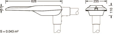 Siteco Streetlight SL21 IQ 5XE2P41G08GB 
