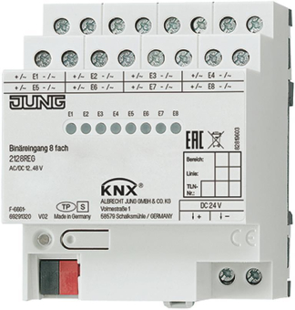 JG KNX-Binäreingang 8-fach 12-  2128 REG 