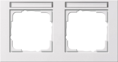 GIRA 109222 Abdeckrahmen 2fach waager. 