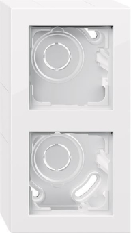GIRA 106229 AP-Gehäuse 2fach+Rahmen E2 