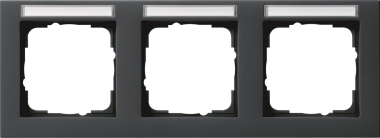 GIRA 109309 Abdeckrahmen 3fach waager. 