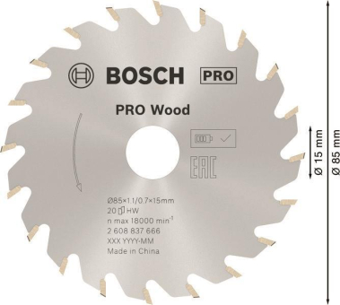 Bosch Kreissägeblatt 