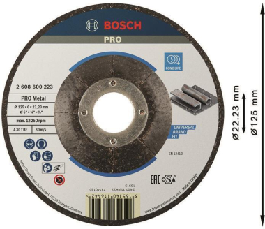 Bosch Schruppscheibe gekröpft 2608600223 