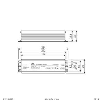 NG -12V DC -5-150W -IP67      K12150-110 