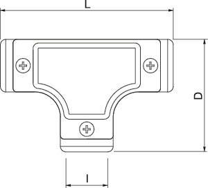 OBO SKT32W ALU Kontroll-T-Stück 