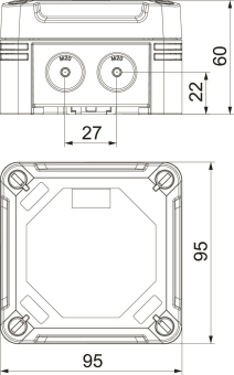 OBO X01 T G M20 LGR Kabelabzweigkasten 