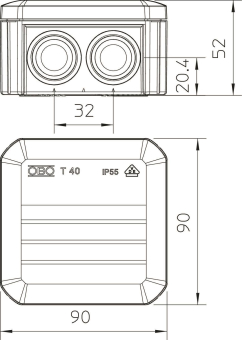 OBO T 40 F Kabelabzweigkasten 