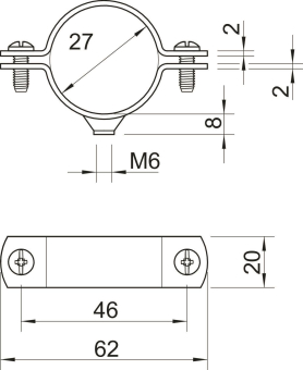 OBO 2900WM6 27 FT Abstandschelle 