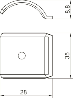 OBO 2058FW M 22 DD Gegenwanne 16-22mm St 