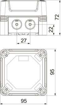 OBO X02 UT G LGR Kabelabzweigkasten 