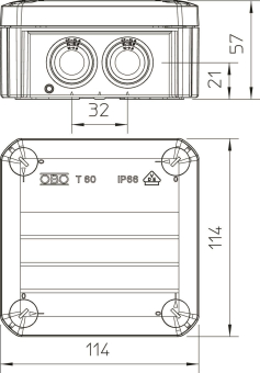 OBO T 60 F Kabelabzweigkasten 