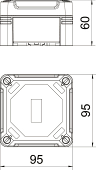 OBO X01C LGR-TR Leergehäuse m.trem 