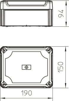 OBO T160 OE HD TR Kabelabzweigkasten 
