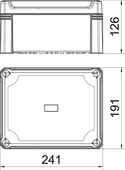 OBO X16C LGR Leergehäuse 240x191x125 PC 