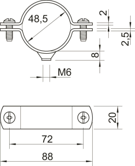 OBO 2900WM6 48.5 FT Abstandschelle 