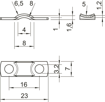 OBO 7901 6.5 G Zugentlastungsschelle 