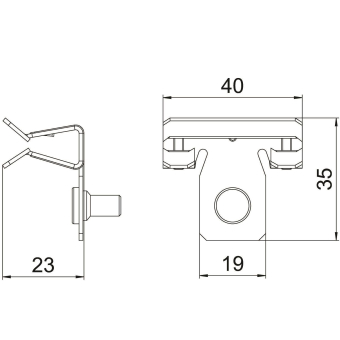 OBO SCVTB 1,5-4 M6 Trägerklammer 