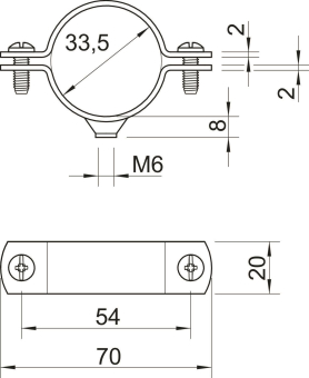 OBO 2900WM6 33.5 FT Abstandschelle 