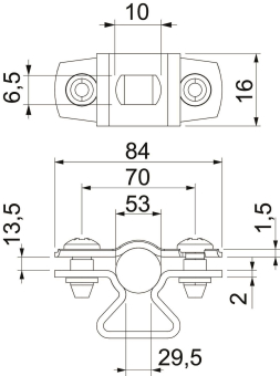 OBO ASL 733 53 A2 Abstandschelle 