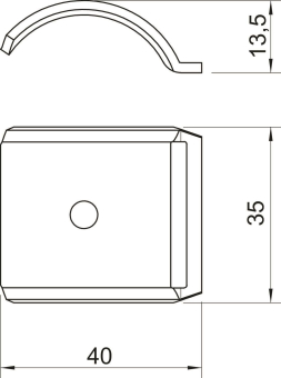 OBO 2058FW M 34 A2 Gegenwanne 28-34mm A2 