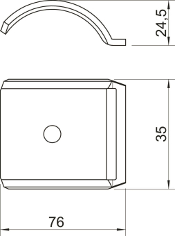 OBO 2058FW M 70 DD Gegenwanne 64-70mm St 