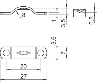 OBO 7903 8 G Zugentlastungsschelle 8mm 