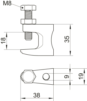 OBO FL 1 TG Trägerschraubklammer 
