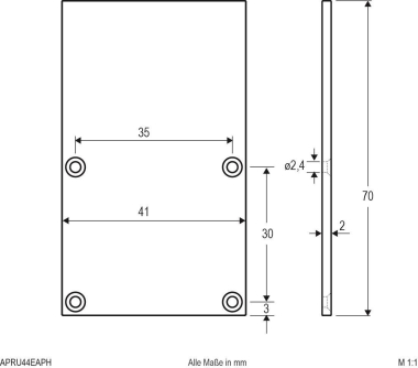 EVN Alu-Endabschlussplatte    APRU46EAPH 