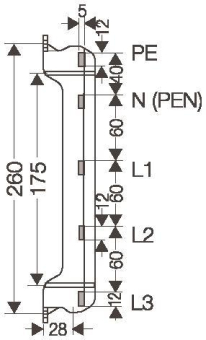 HENS Sammelschienentrdger FP ST FP ST 25 