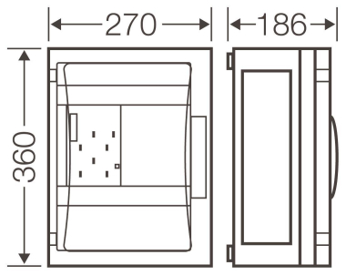 Hensel ENYSTAR Zählergehäuse     FP 2212 