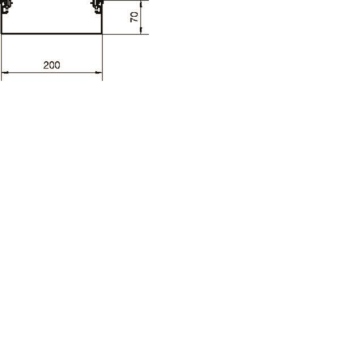Hager Aufbodenkanal-Unterteil AKU2000702 