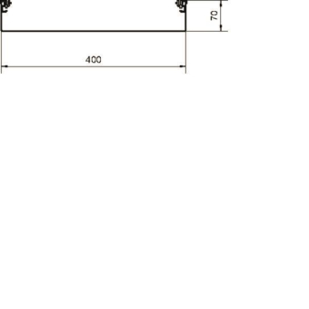Hager Aufbodenkanal-Unterteil AKU4000702 