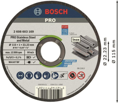 Bosch Trennscheibe gerade     2608603169 