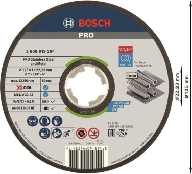 Bosch X-LOCK Trennscheibe 125mm 