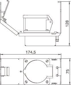 OBO GT2 CEE16 Geräteträger m.CEE16 