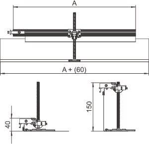 OBO OKA-G40040150FBL Abzweig links 