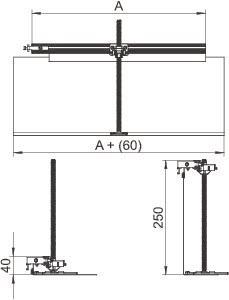 OBO OKA-G40040240FBL Abzweig links 