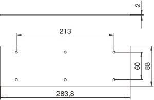OBO T12L P04S 9011 Abdeckplatte 