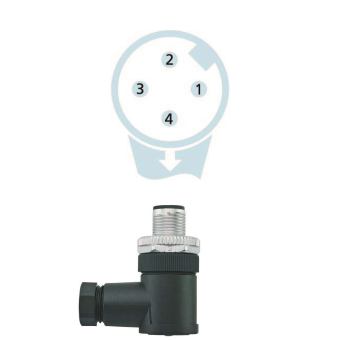 LED2WORK M12 Stecker gewinkelt 200200-05 