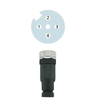 LED2WORK M12 Buchse gerade     200200-01 