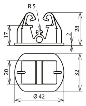 DEHN Halter/Adapter K             253023 