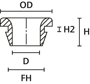 Hellermann HV1608-PVC-FR-GY(250) 