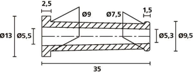 Hellermann HV2103-PVC-FR-BK(1000) 