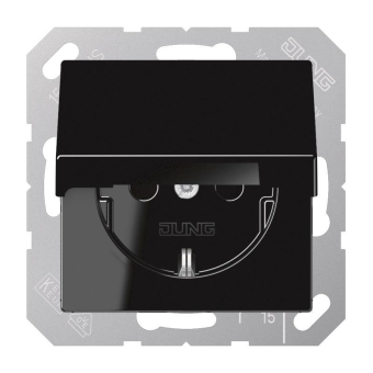 JG SCHUKO Steckdose m.Klappd A1520KLSW 