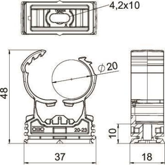 OBO PQ-20 SW proQuick-Schelle 